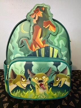 Loungefly Lion King Scar "Be Prepared" Glow-in-the-Dark Mini Backpack GRAIL